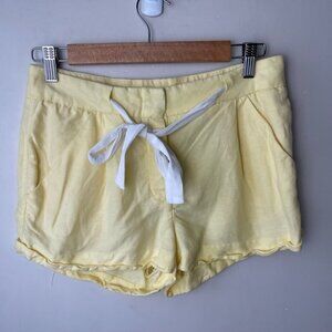 ARITZIA Wilfred linen blend Allegra Short yellow size 0